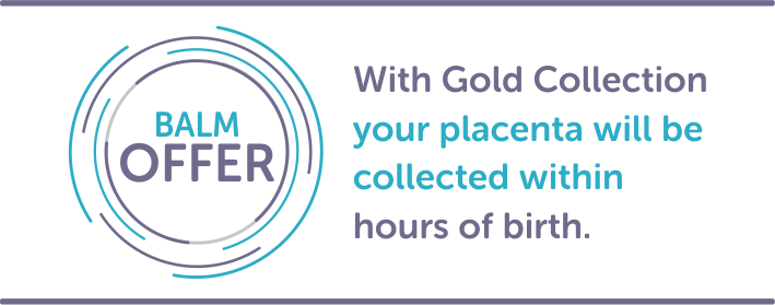 Free Baby Bottom Balm offer for clients giving birth in Winchester and choosing Gold collection